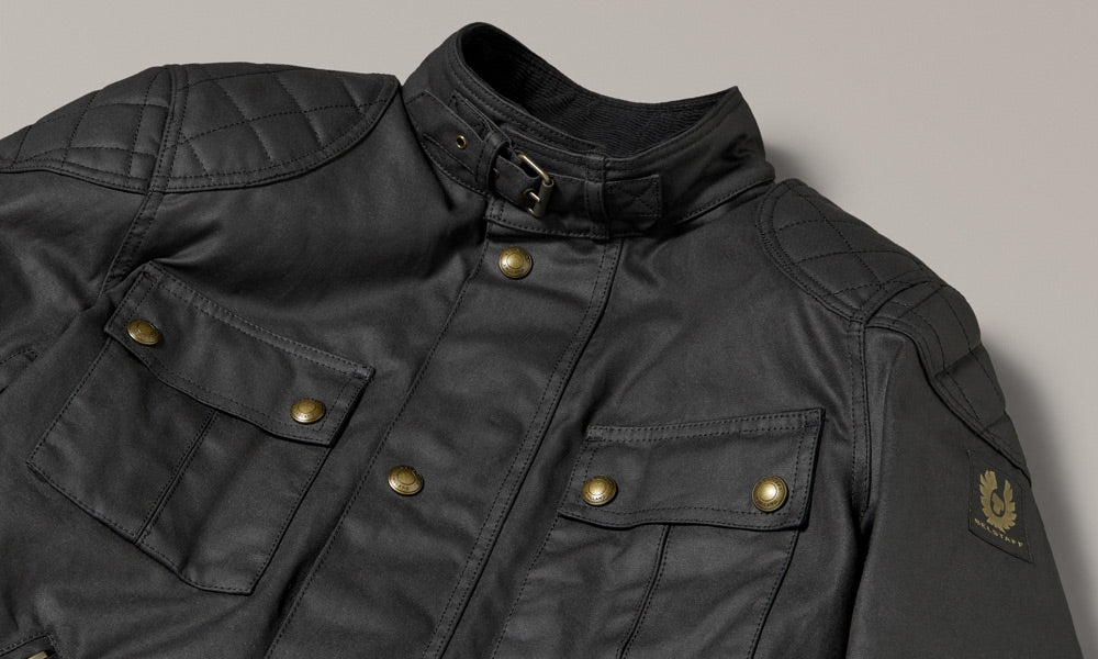 BELSTAFF BROOKLANDS MOTORCYCLE JACKET - DETAIL 1