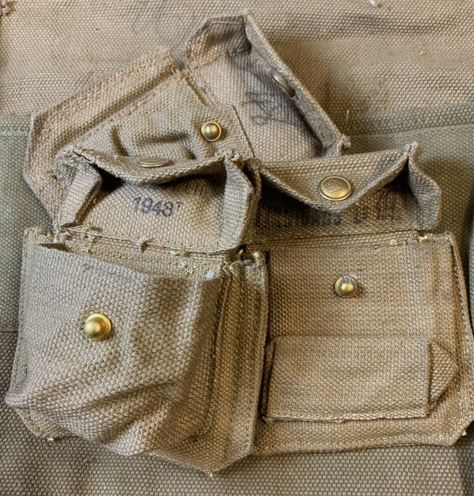 1937 SMALL ARMS AMMO POUCHES - WITH DATES