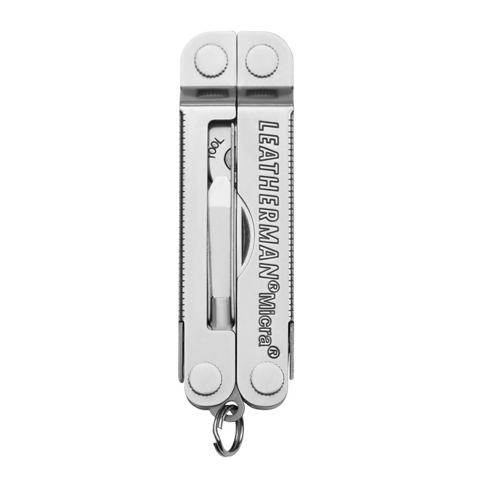 LEATHERMAN MICRA KEYCHAIN MULTI-TOOL - STAINLESS STEEL, CLOSED