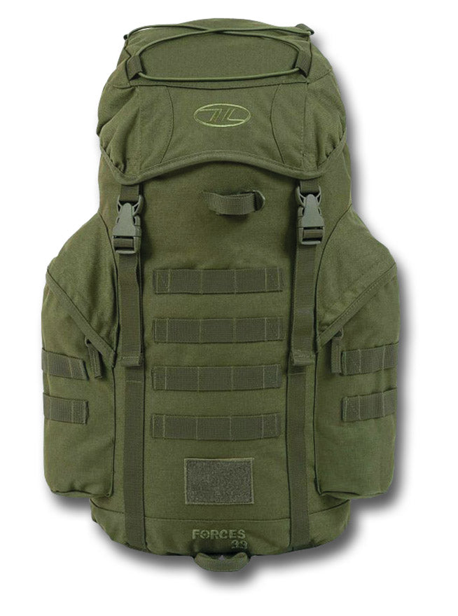 HIGHLANDER FORCES STYLE DAY PACK 33L RUCKSACK - GREEN