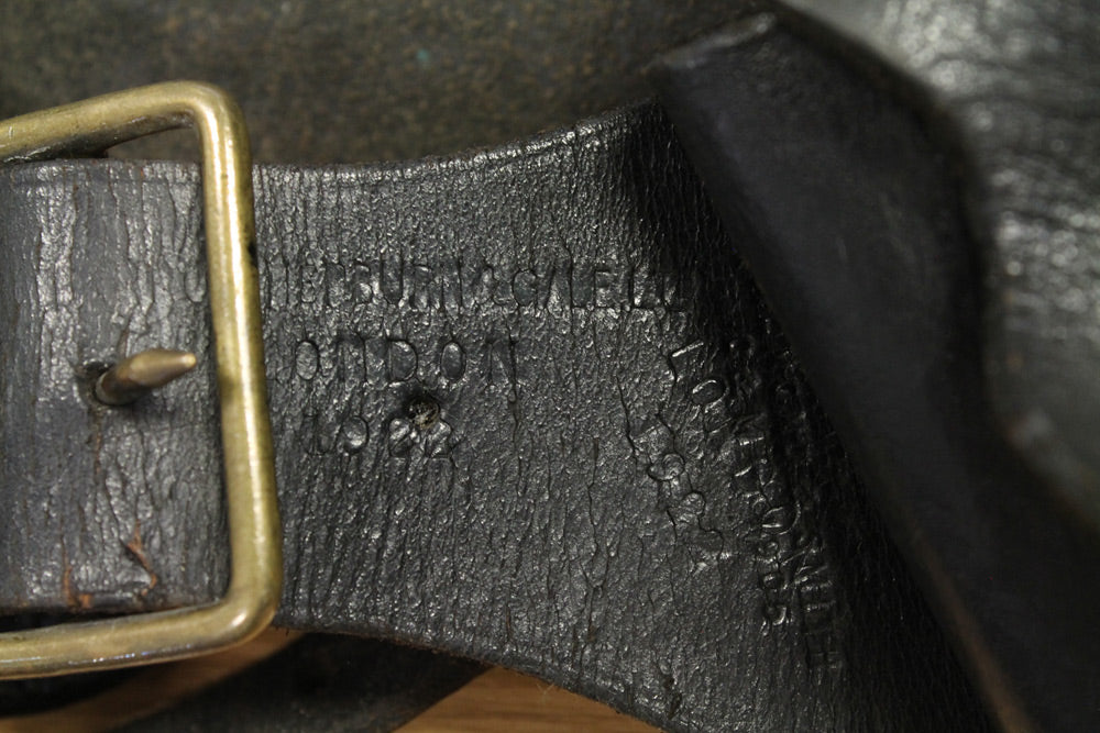 WWI BRITISH 5-CARTRIDGE LEATHER POUCH BELT BANDOLIER 1922