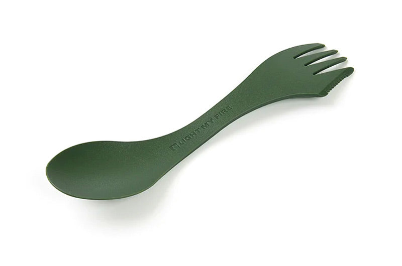 SPORK 3 IN 1 PLASTIC UTENSIL - GREEN