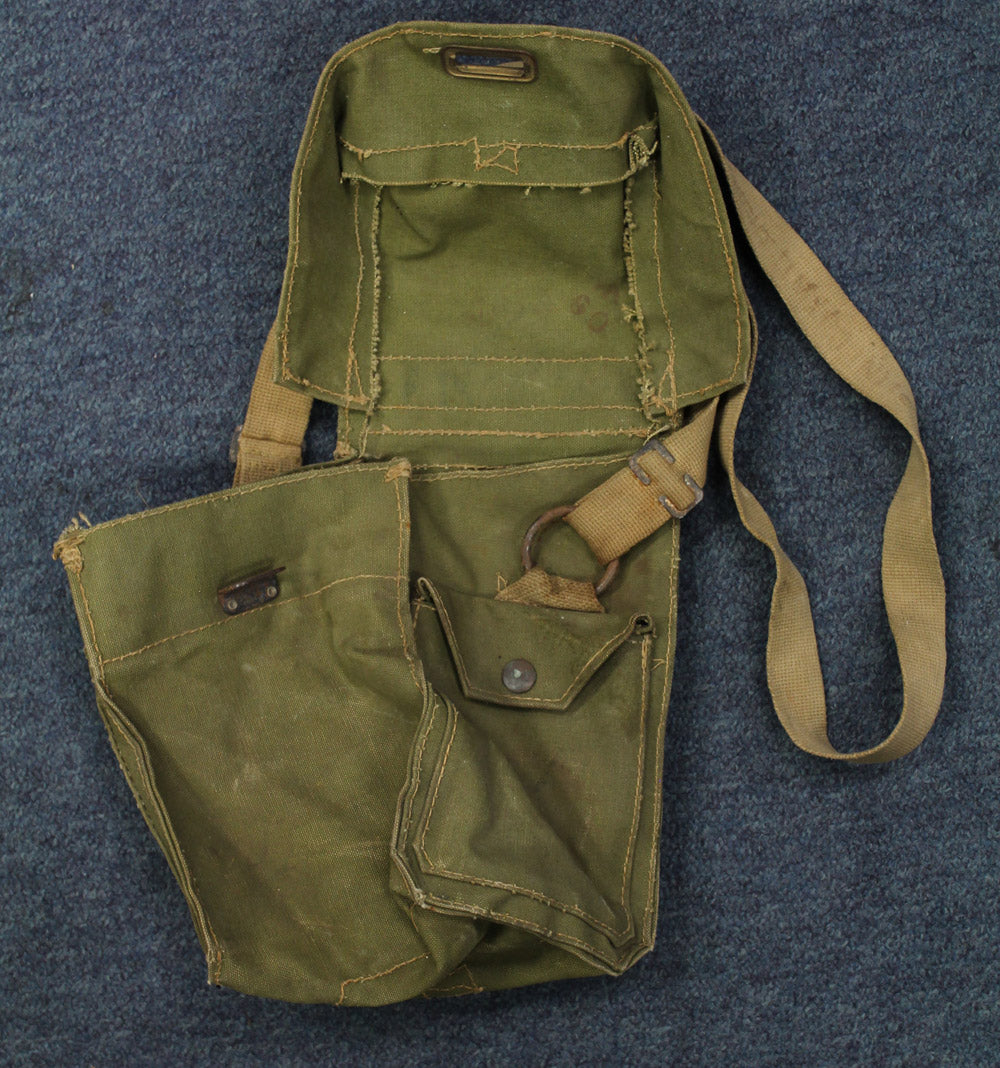 1940s GREEN GAS MASK CASE