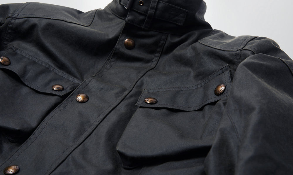 BELSTAFF TRIALMASTER MOTORCYCLE JACKET - DETAIL