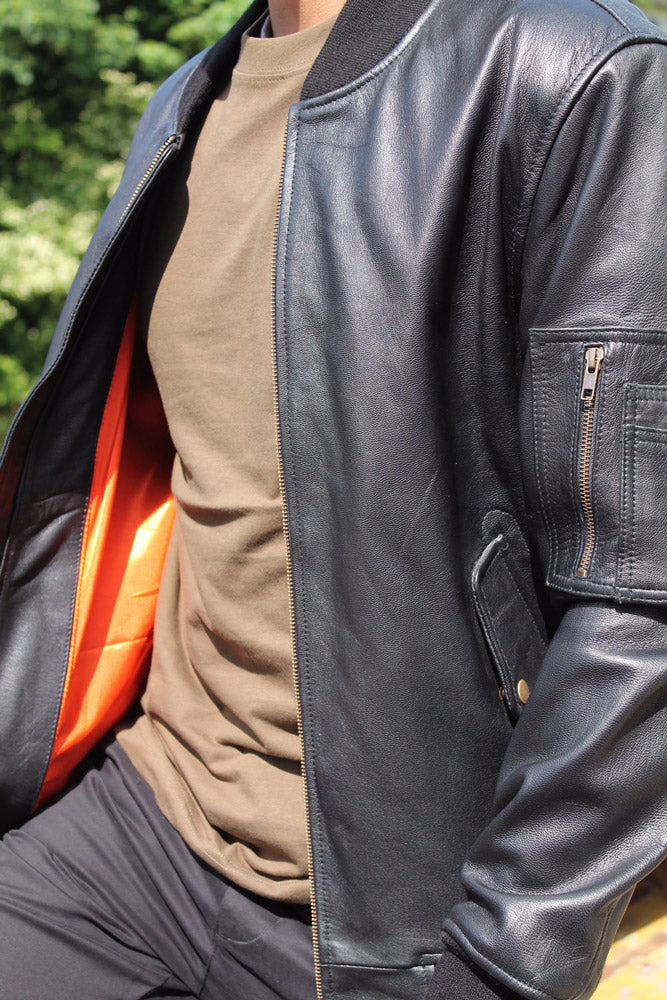 SIL-MA1 LEATHER FLYING JACKET