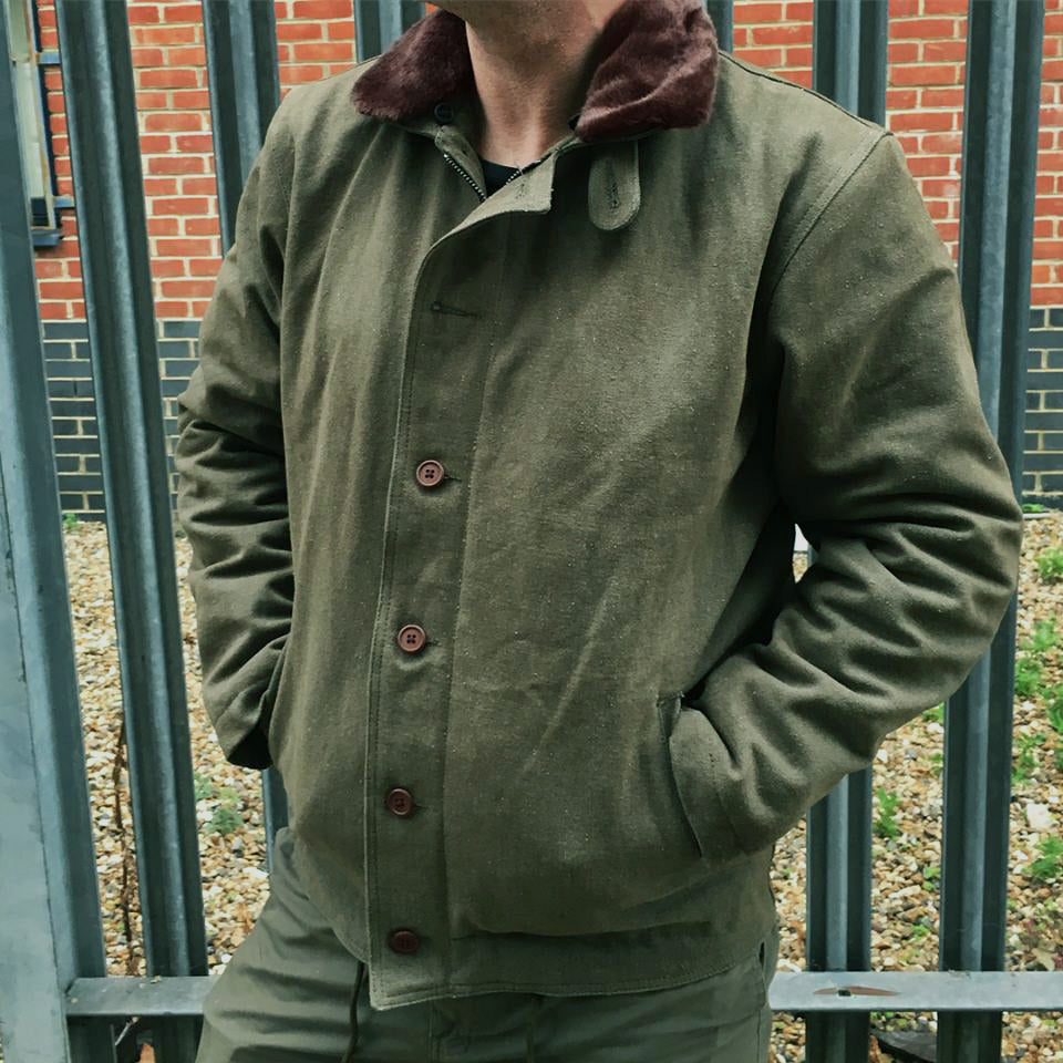 USN TYPE N1 DECK JACKET - GREEN