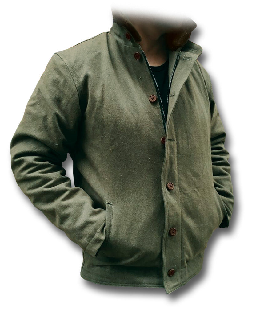 USN TYPE N1 DECK JACKET - GREEN