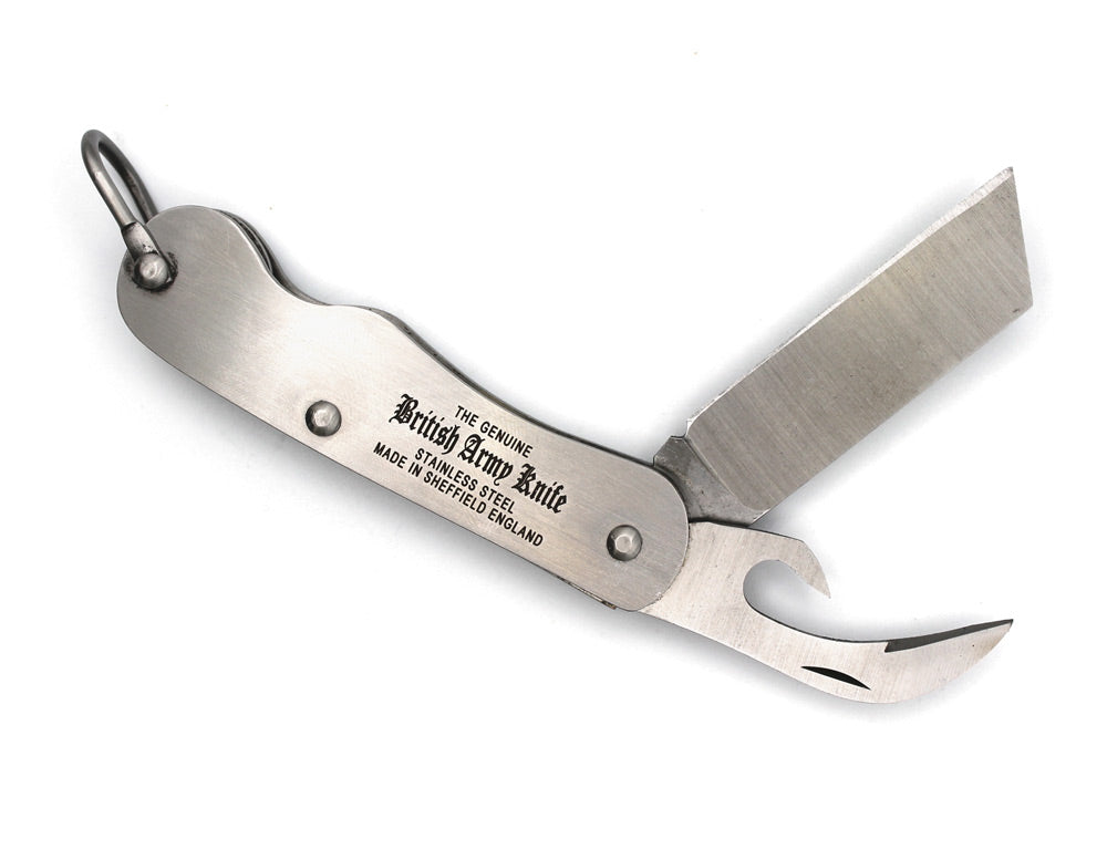 BRITISH 2-PIECE FOLDING POCKET KNIFE - OPEN