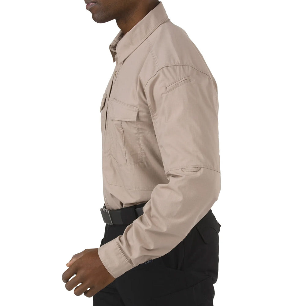 5.11 STRYKE SHIRT LONG SLEEVE - KHAKI, SIDE