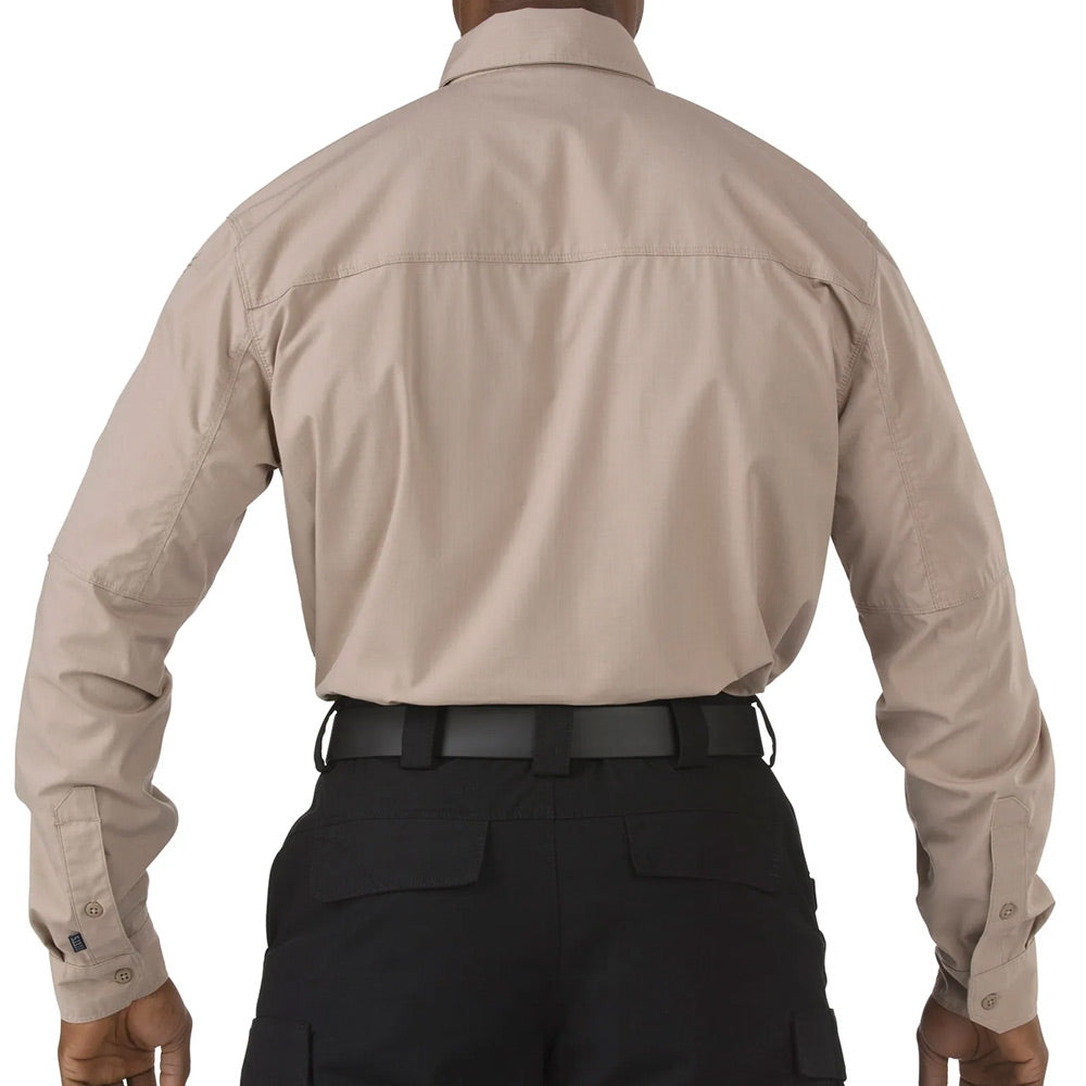5.11 STRYKE SHIRT LONG SLEEVE - KHAKI, BACK