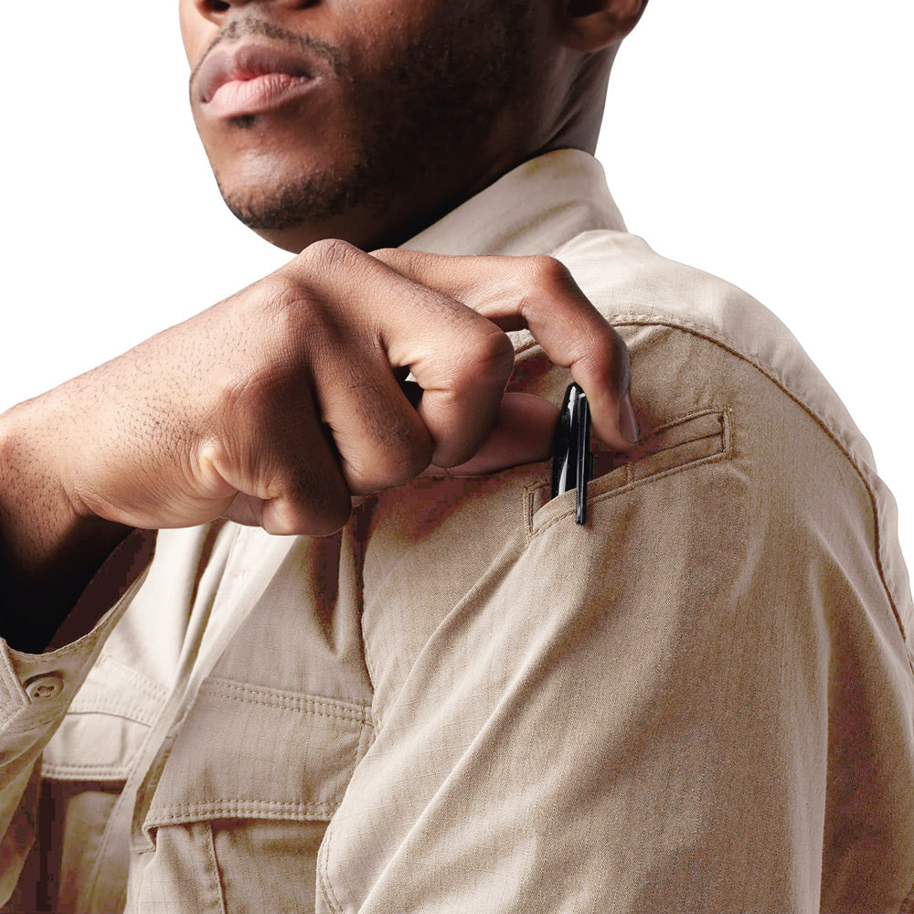 5.11 STRYKE SHIRT LONG SLEEVE - KHAKI, POCKET