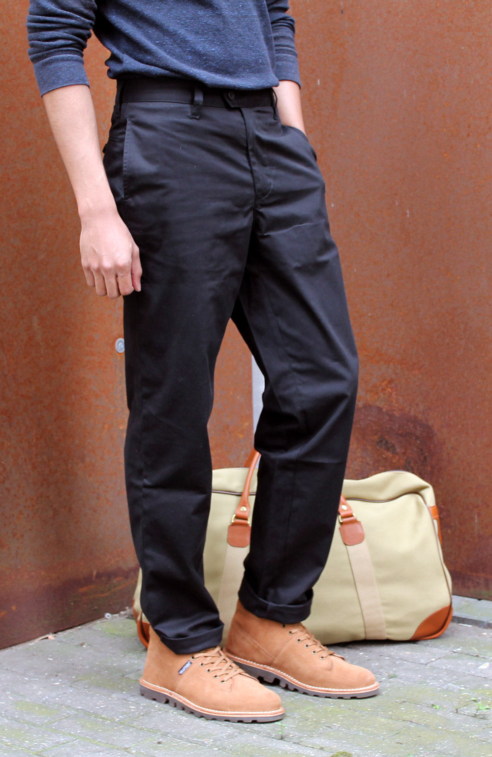 CWCW CHINO TROUSERS - BLACK