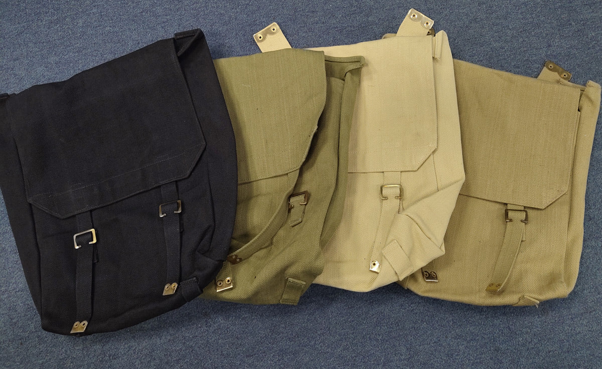 KHAKI WWII STYLE LARGE MOTORCYCLE PANNIERS - ALL COLOURS
