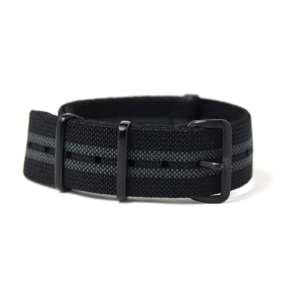 CWC STRETCH WATCH STRAP - BOND, BLACK BUCKLE