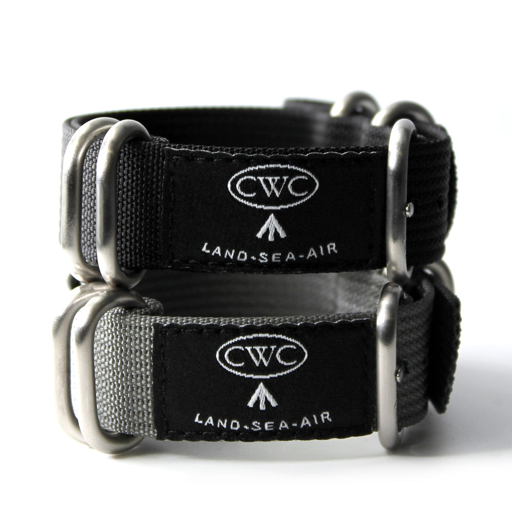 CWC LAND SEA AIR WATCH STRAP - GREY AND BLACK