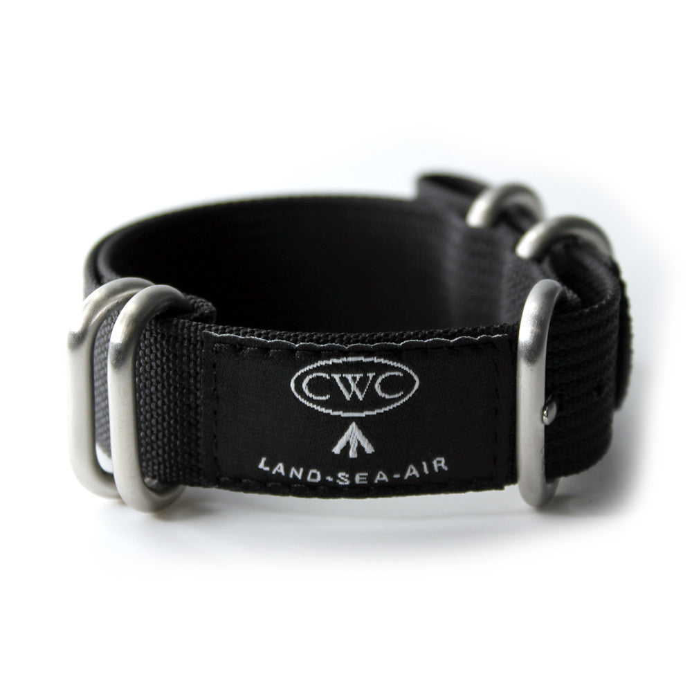CWC LAND SEA AIR WATCH STRAP - BLACK