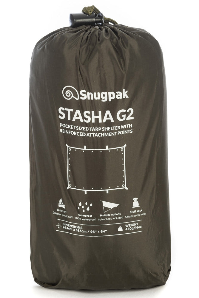 SNUGPAK STASHA G2 SHELTER / BASHA - OLIVE GREEN