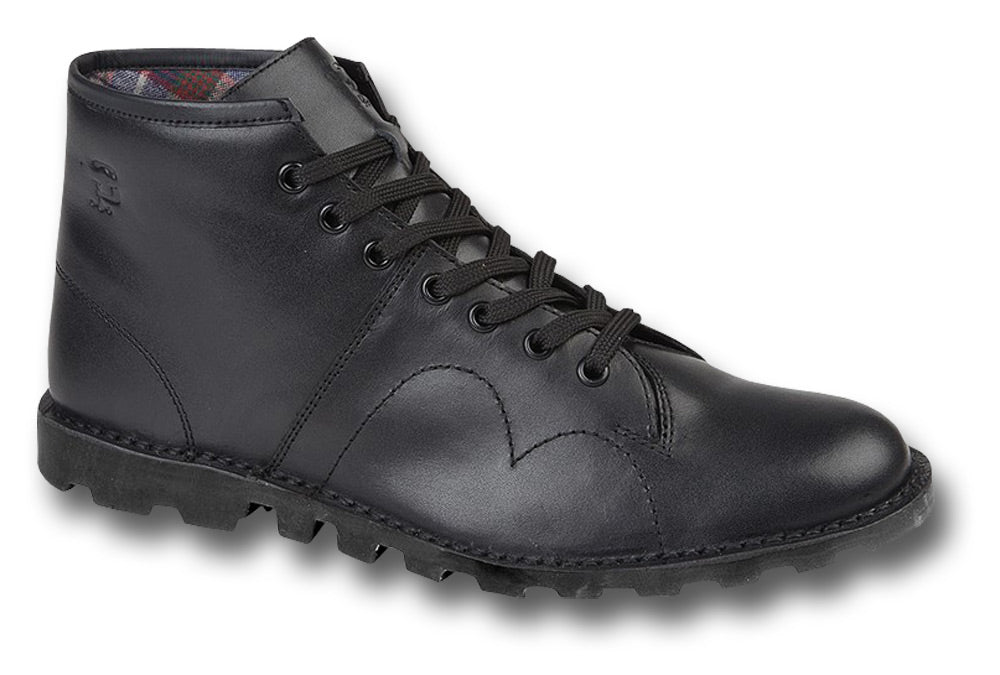 HERITAGE MONKEY BOOTS - BLACK LEATHER