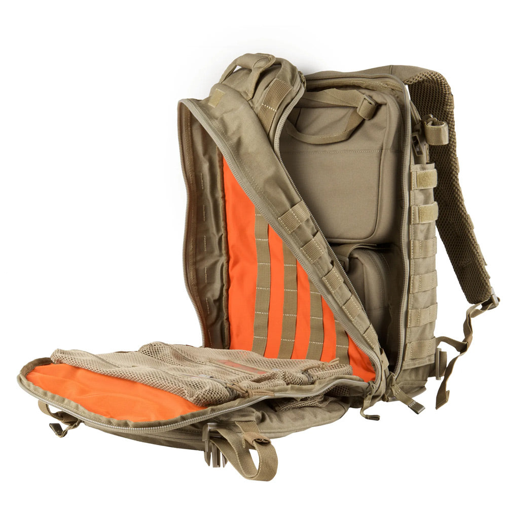 5.11 ALL HAZARDS PRIME BACKPACK 29L - SANDSTONE, OPEN