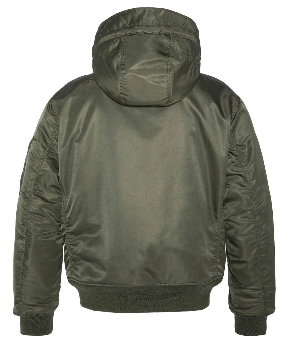 SCHOTT B19RS HOODED BOMBER JACKET