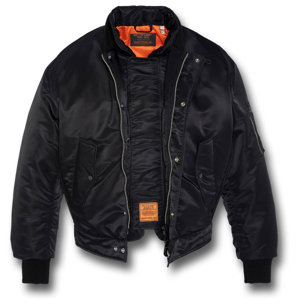 SCHOTT 3-IN-1 COMBO JACKET FLYER90RS - BLACK