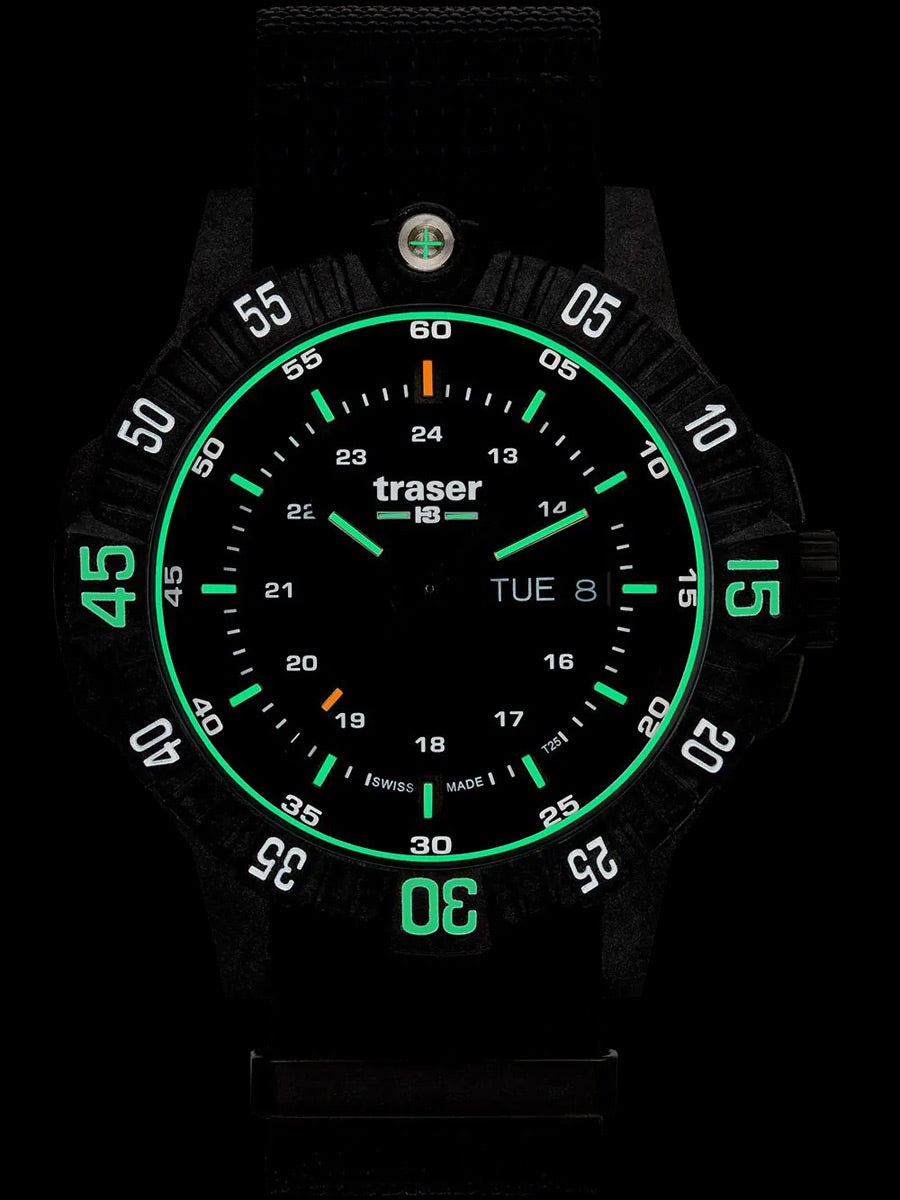 TRASER P99 Q TACTICAL BLACK WATCH - GLOW