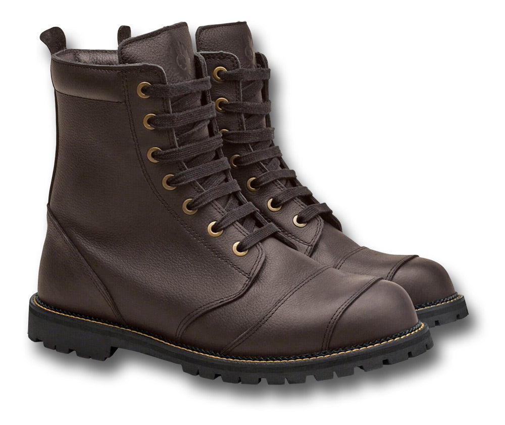 BELSTAFF RESOLVE MOTORCYCLE BOOTS - BROWN