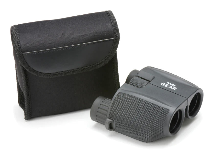 WHITBY GEAR COMPACT BINOCULARS 10x25 - WITH CASE