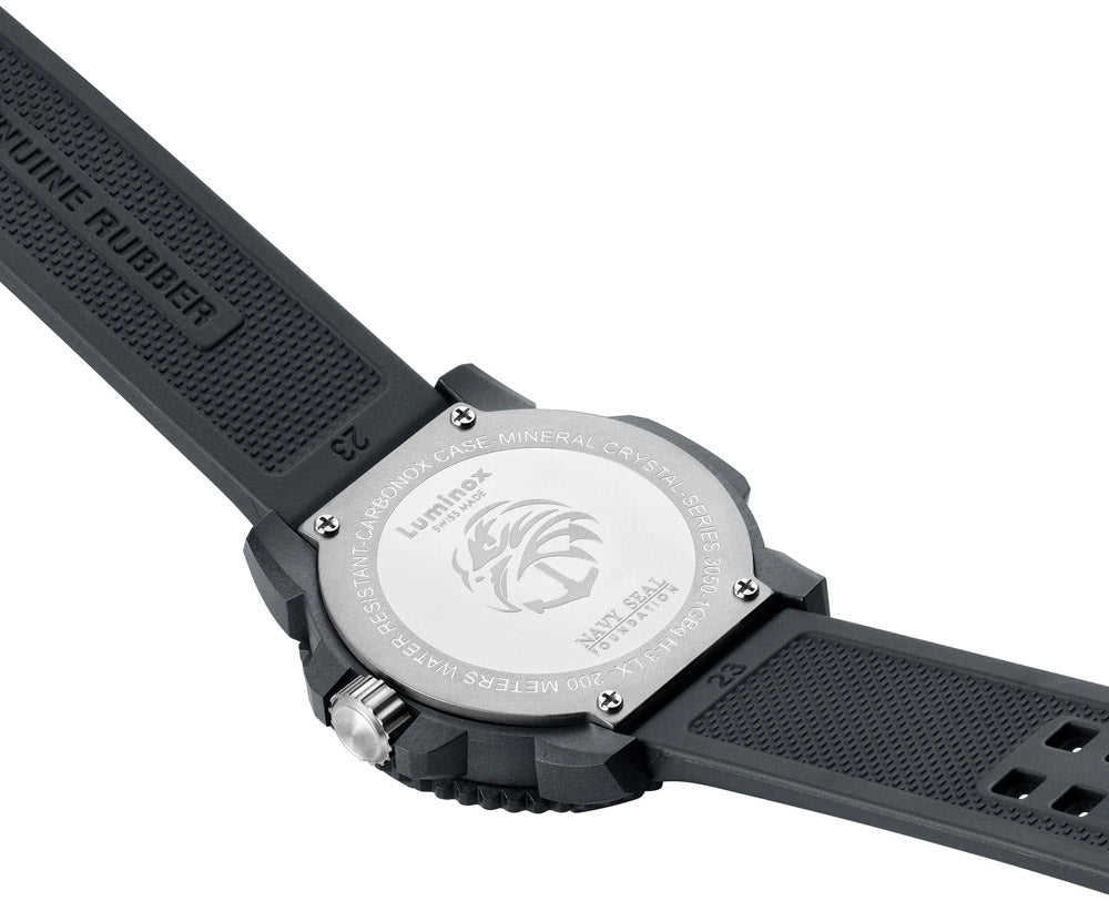 LUMINOX 3051.GO.NSF NAVY SEALS WATCH - CASE BACK