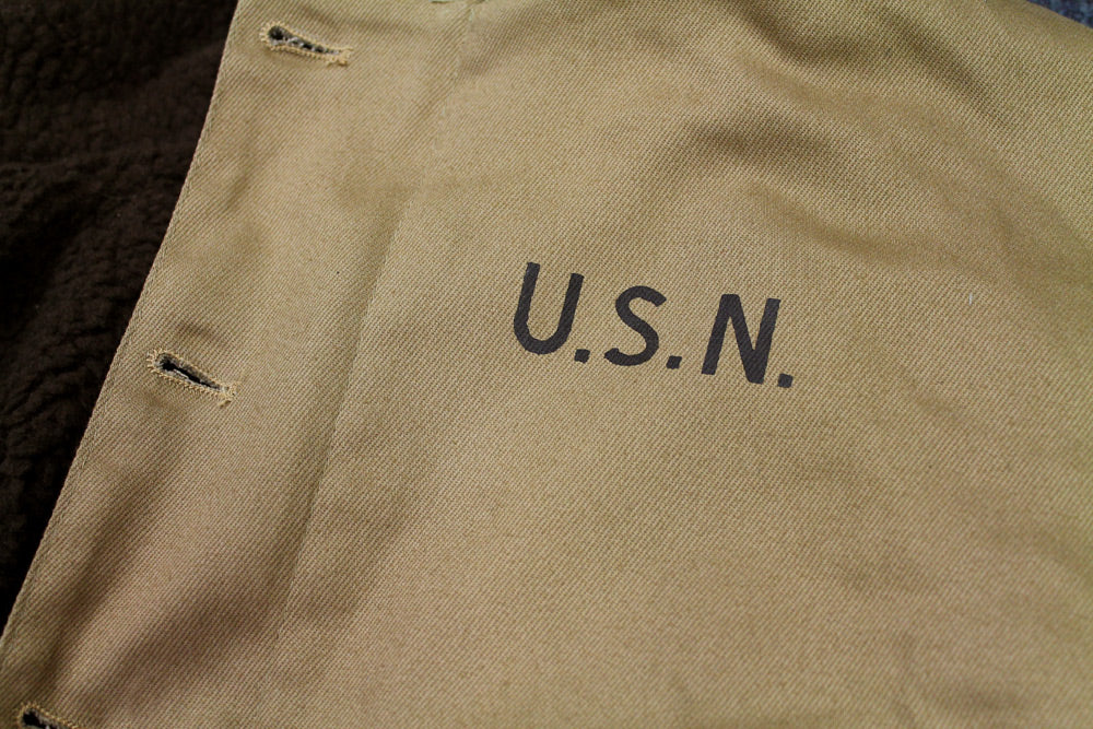 S46 USN DECK JACKET - USN STAMP