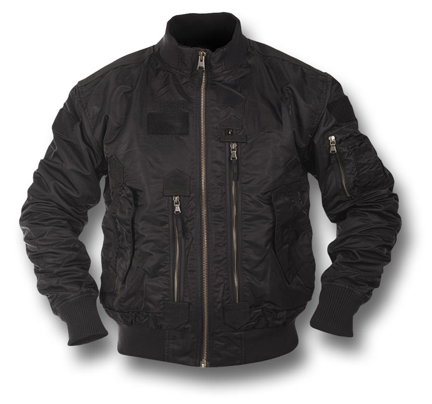 MIL-TEC G8 TACTICAL FLIGHT JACKET - BLACK