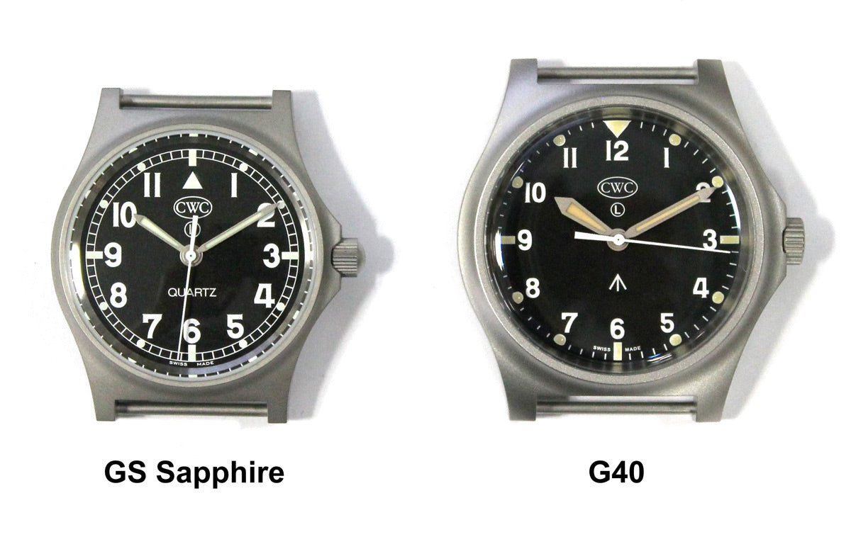 CWC G40 QUARTZ WATCH - SIZE COMPARISON