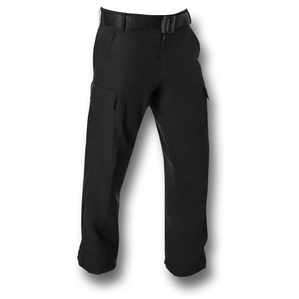 ROTHCO FLEECE LINED ACTIVE FLEX CANVAS WORK CARGO TROUSERS - BLACK