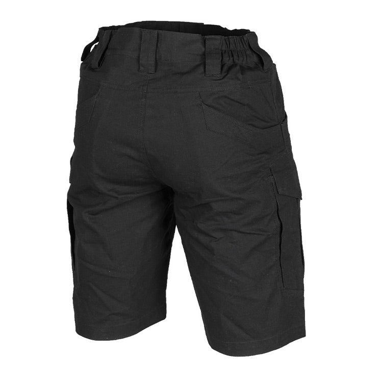 MIL-TEC ASSAULT SHORTS RIPSTOP COTTON - BLACK (BACK)