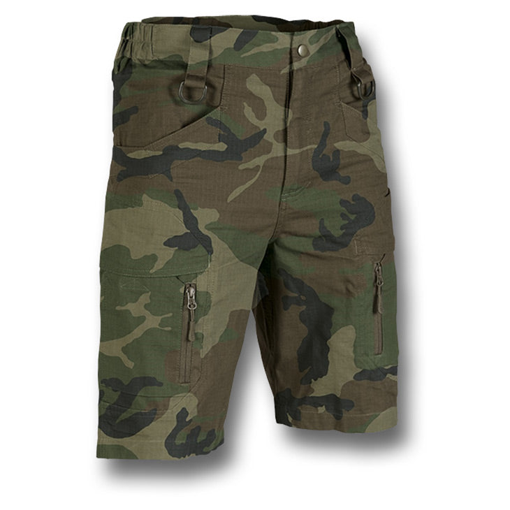MIL-TEC ASSAULT SHORTS RIPSTOP COTTON - WOODLAND