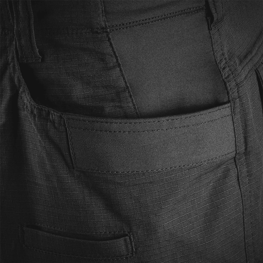 HIGHLANDER MAGNUM TROUSERS - BLACK, POCKET DETAIL