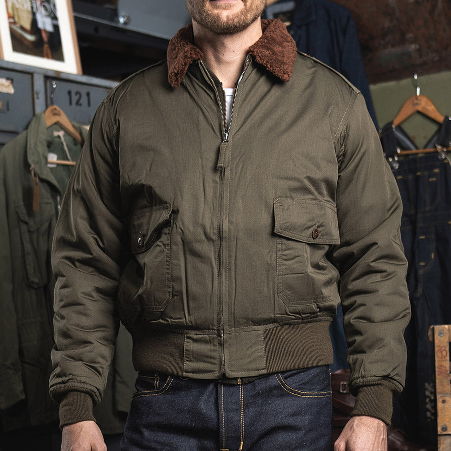 PIKE BROTHERS 1943 B10 FLIGHT JACKET - OLIVE DRAB