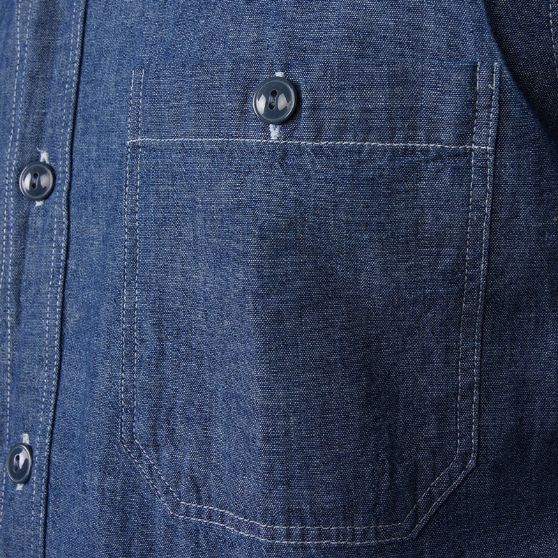 PIKE BROTHERS 1940 USN CHAMBRAY SHIRT - POCKET DETAIL
