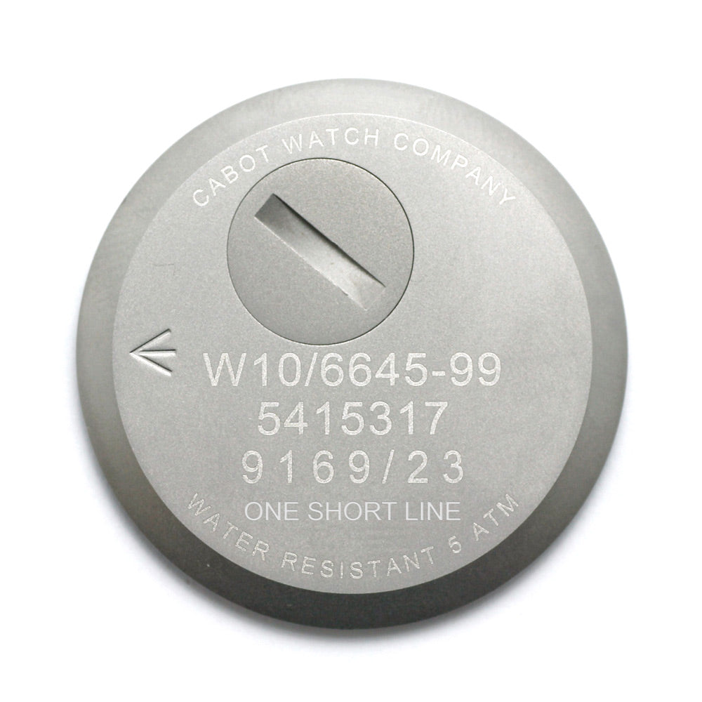 ENGRAVING FOR CASE BACK - G10 WITH EXISTING CASE BACK