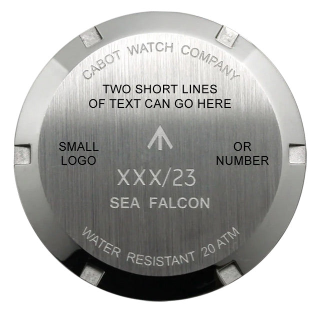 ENGRAVING FOR CASE BACK - SEA FALCON
