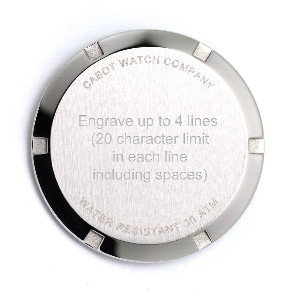 ENGRAVING FOR CASE BACK - DIVER WITH NEW CASE BACK