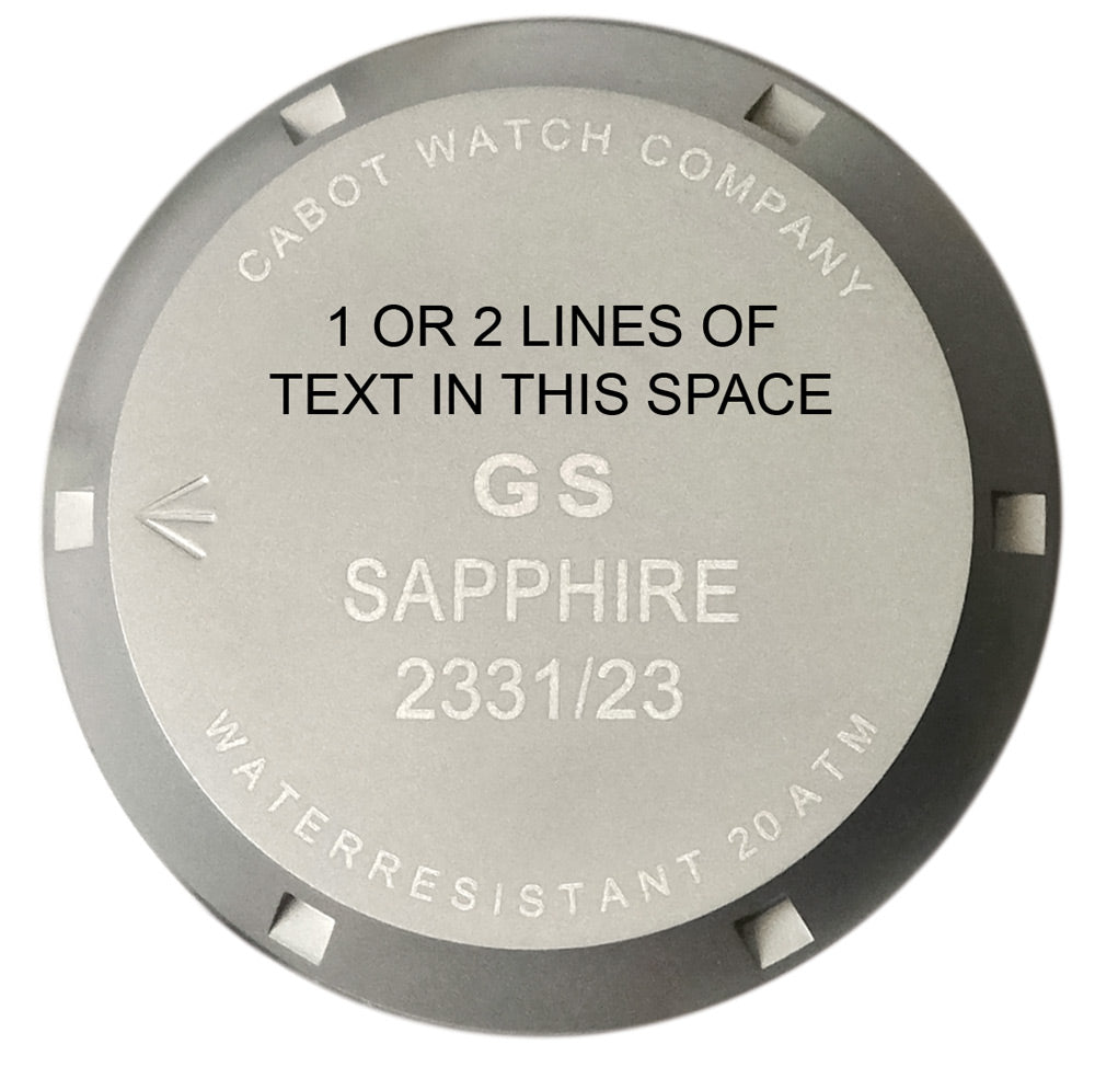 ENGRAVING FOR CASE BACK