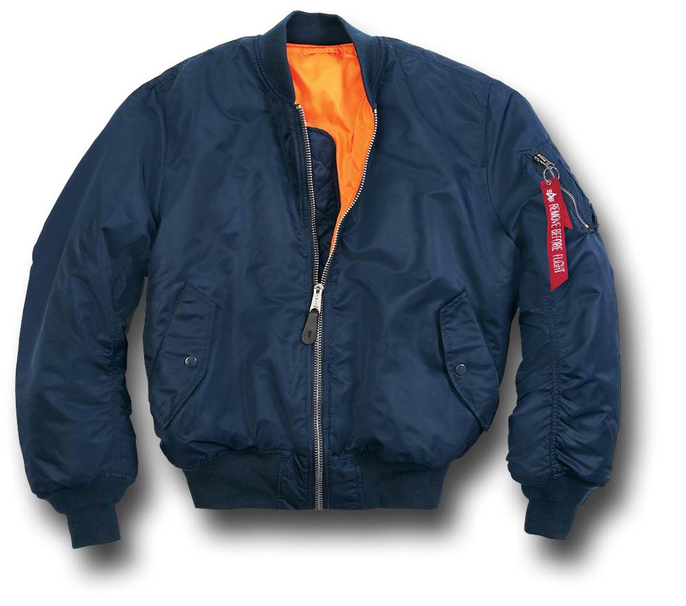 ALPHA MA1 FLYING JACKET - BLUE