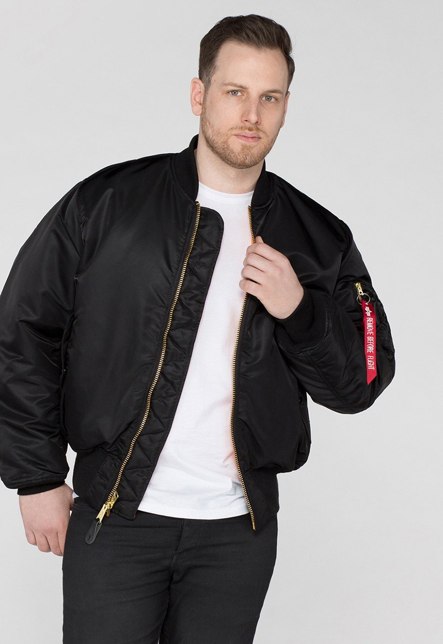 ALPHA MA1 FLYING JACKET - BLACK