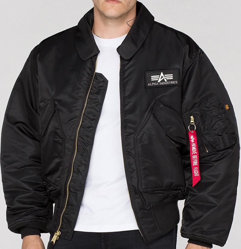 ALPHA CWU 45 FLYING JACKET - BLACK