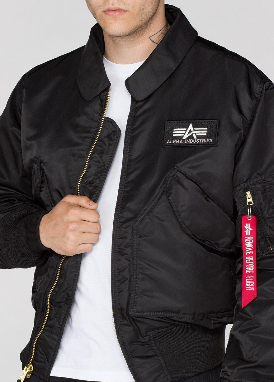 ALPHA CWU 45 FLYING JACKET - BLACK