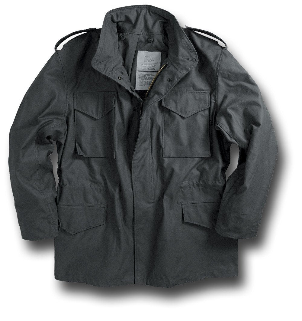 ALPHA M65 COMBAT JACKET - BLACK