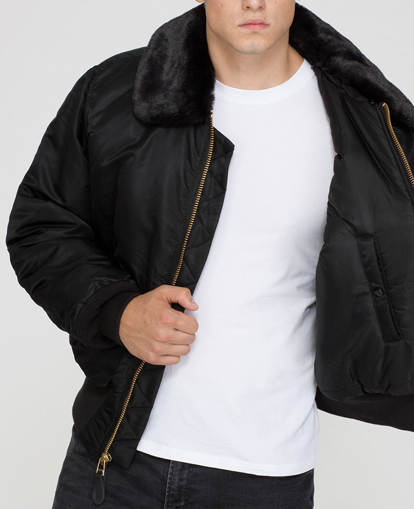ALPHA B15 FLYING JACKET - BLACK