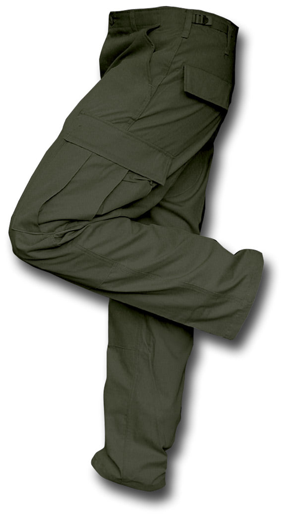 BDU USA COMBAT TROUSERS PLAIN - GREEN