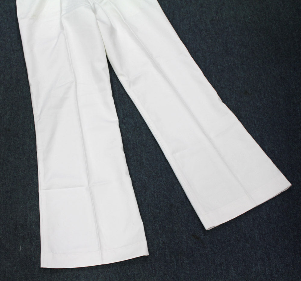 NEW WHITE BELLBOTTOM TROUSERS